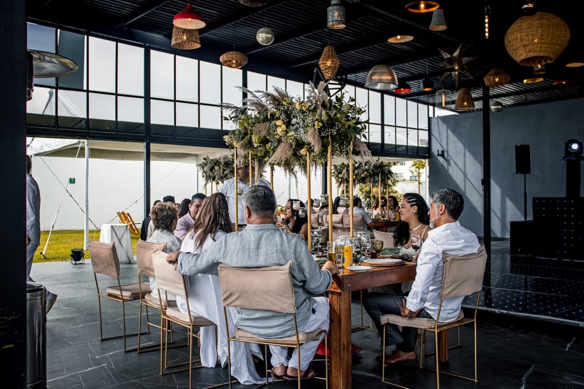 Restaurant scene in Puebla, Mexico
