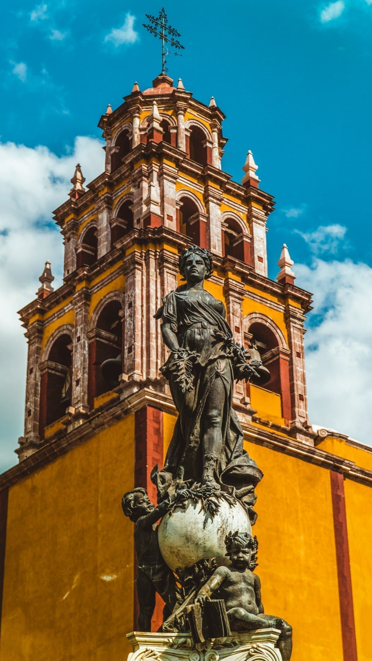 Stone statue in Guanajuato, Mexico