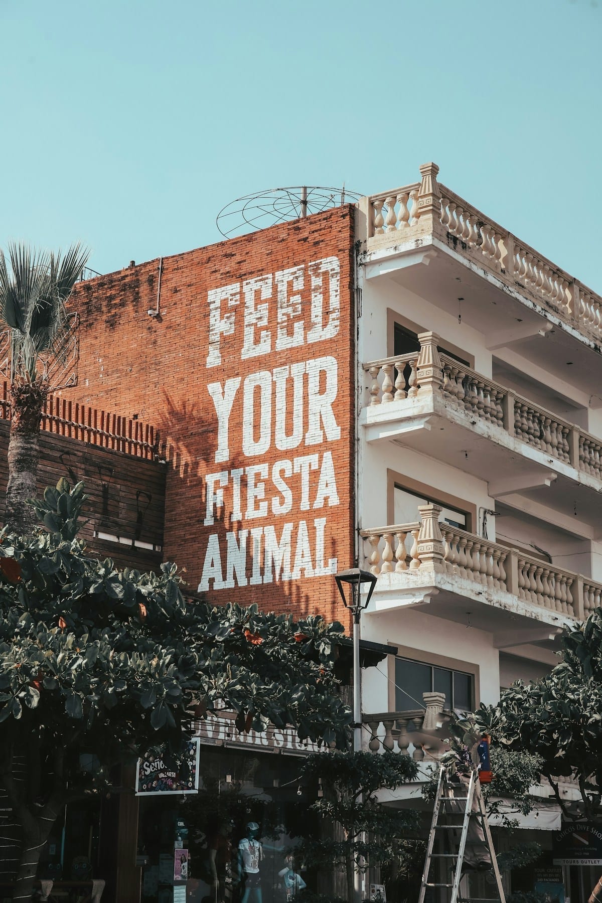 Colourful building in Puerto Vallarta, Jalisco, Mexico
