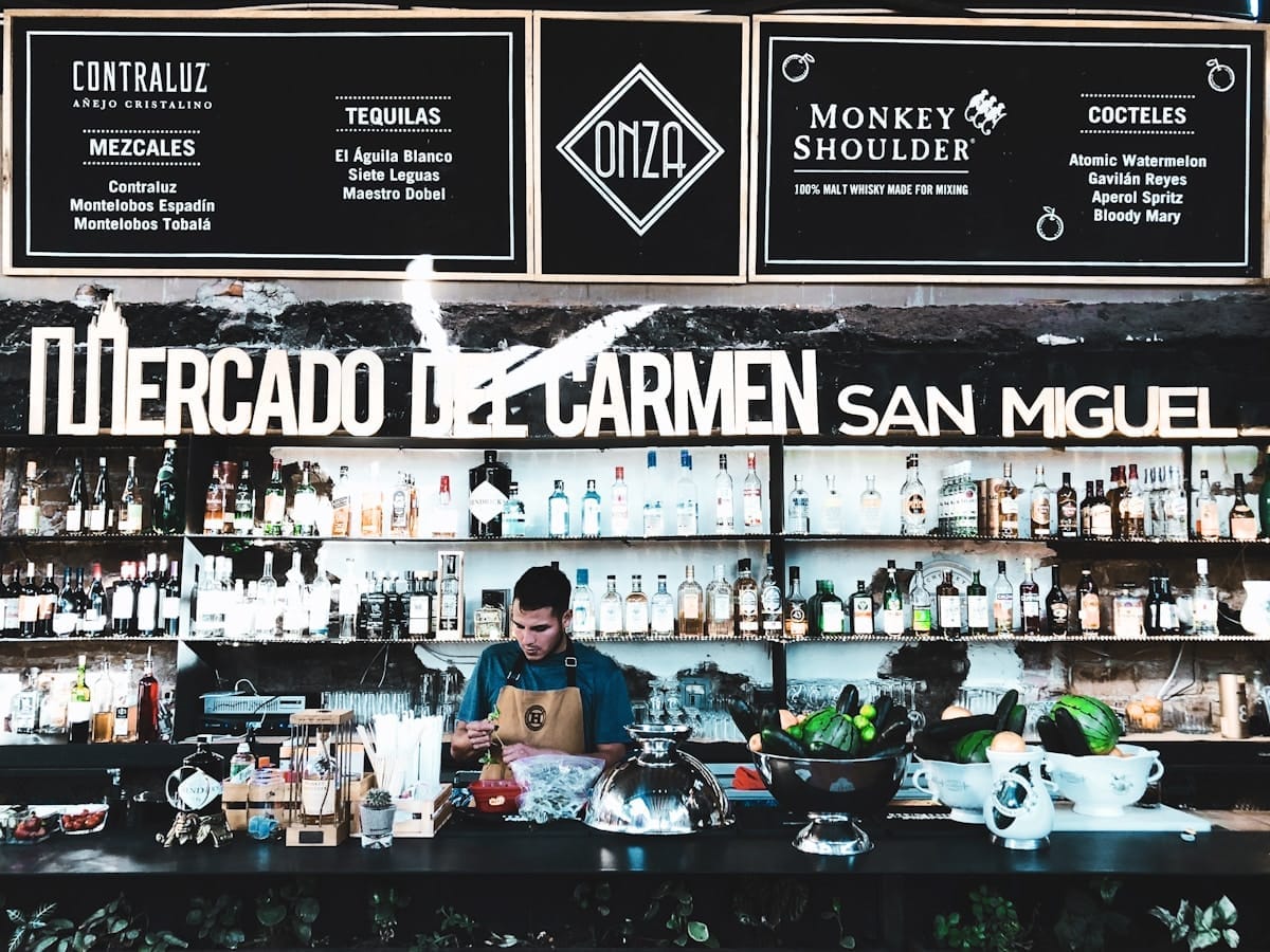 Food market in San Miguel de Allende, Guanajuato, Mexico