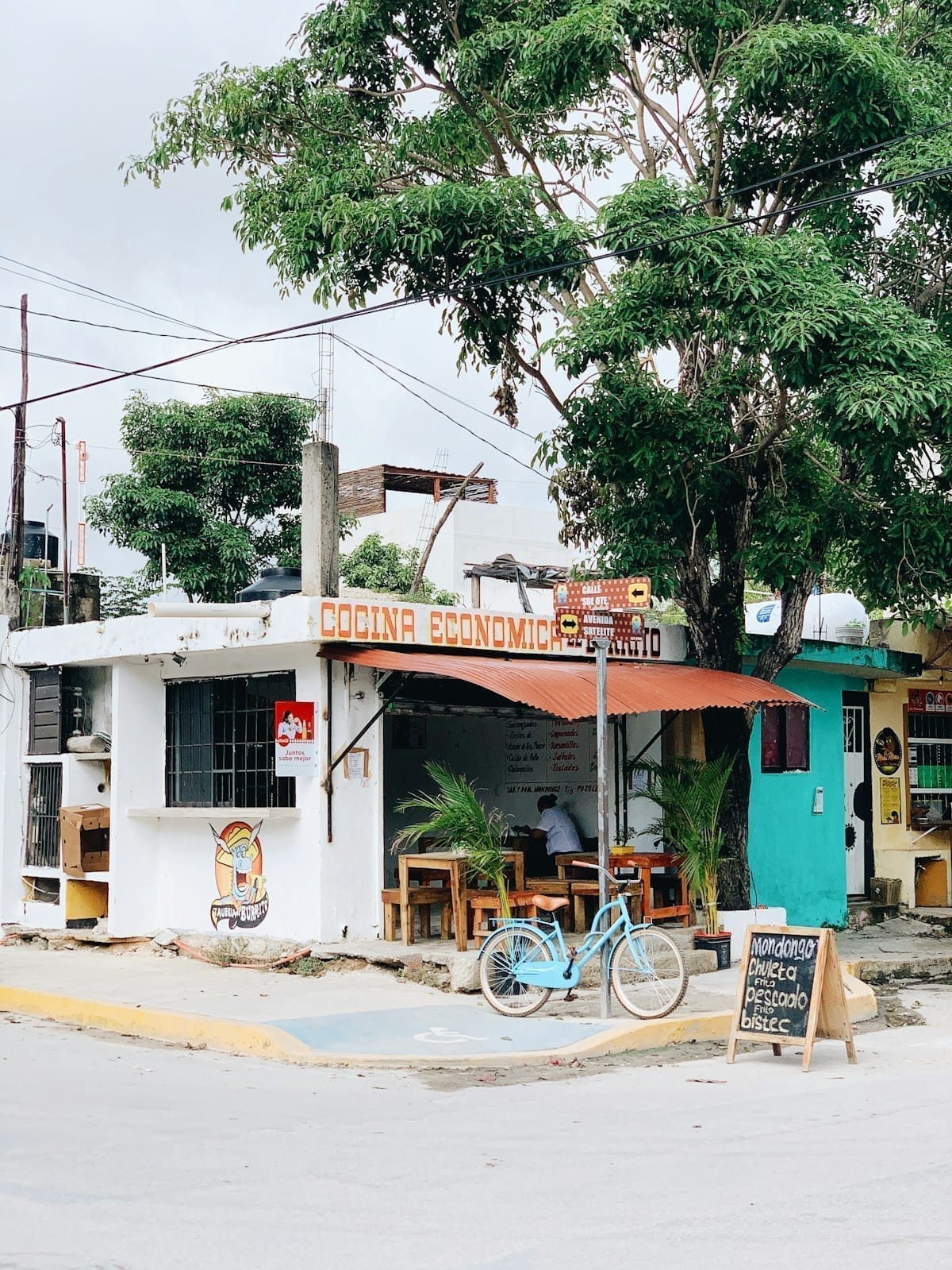 Restaurant scene in Tulum, Quintana Roo, Mexico