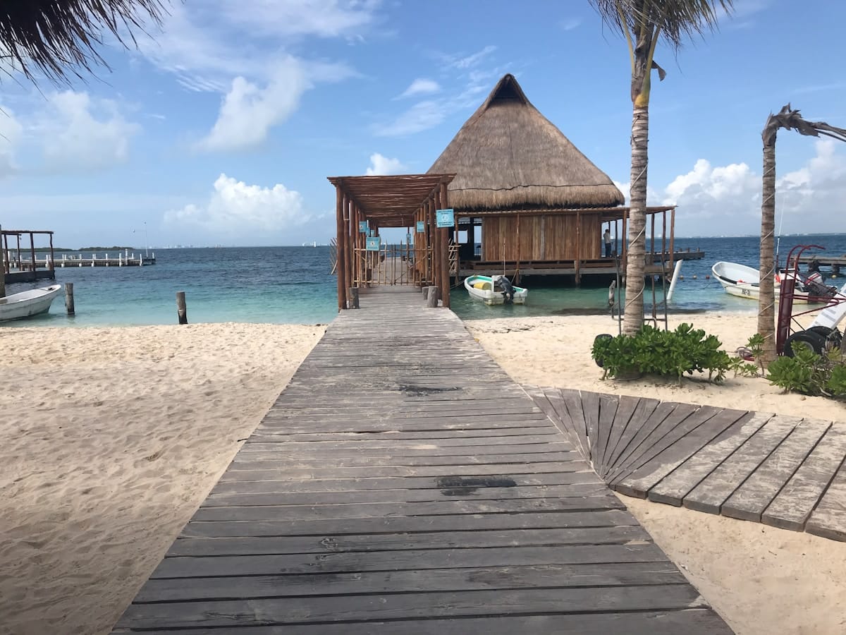 Clear turquoise water at Isla Mujeres, Quintana Roo, Mexico