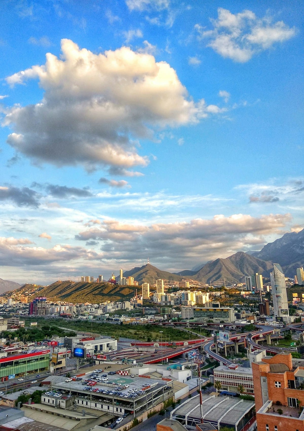 Modern buildings of Monterrey, Nuevo León, Mexico