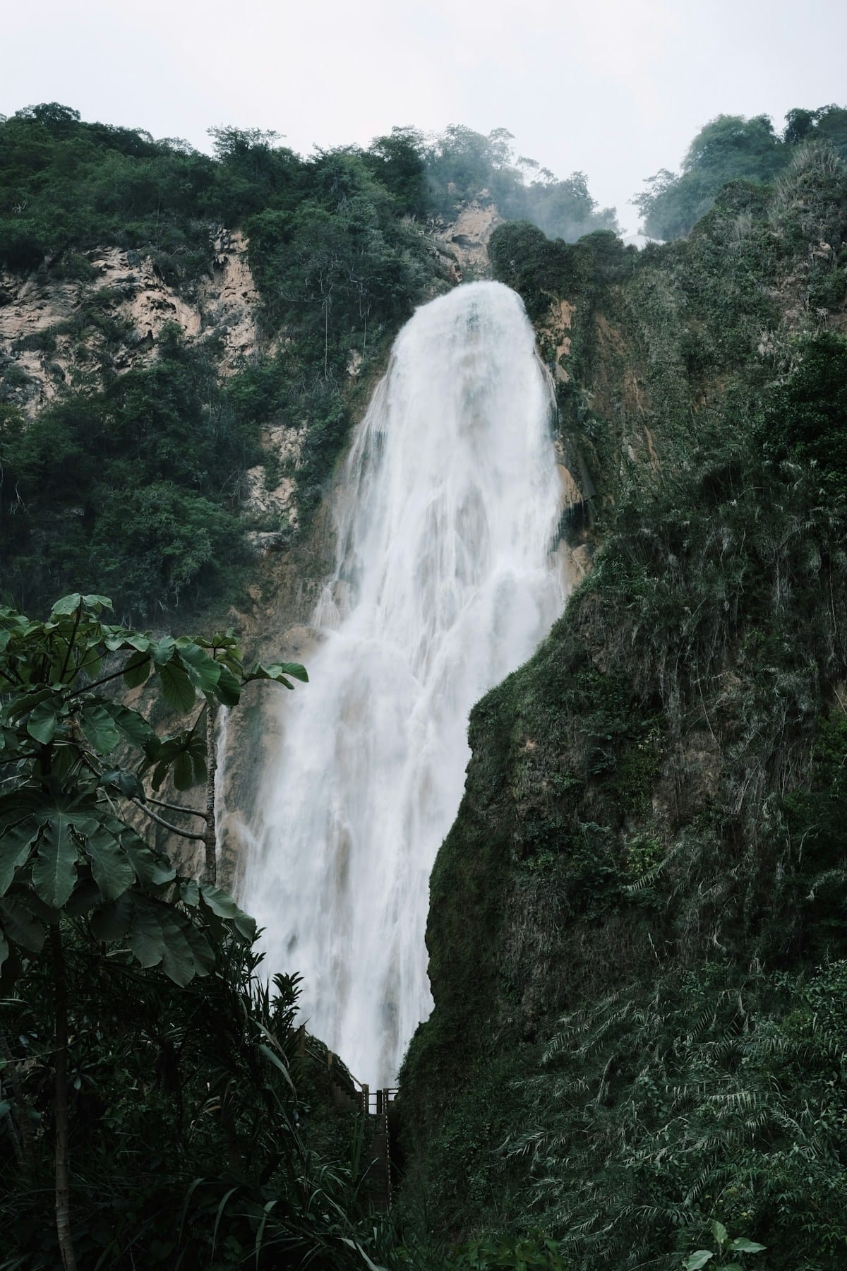 Waterfall in the jungle near Palenque, Chiapas, Mexico
