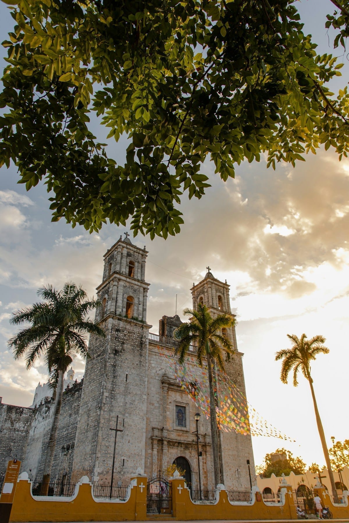 Clock tower in Valladolid, Yucatan, Mexico